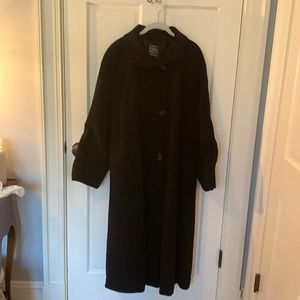 Cinzia Rocca cashmere and wool blend full length coat